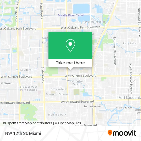 NW 12th St map