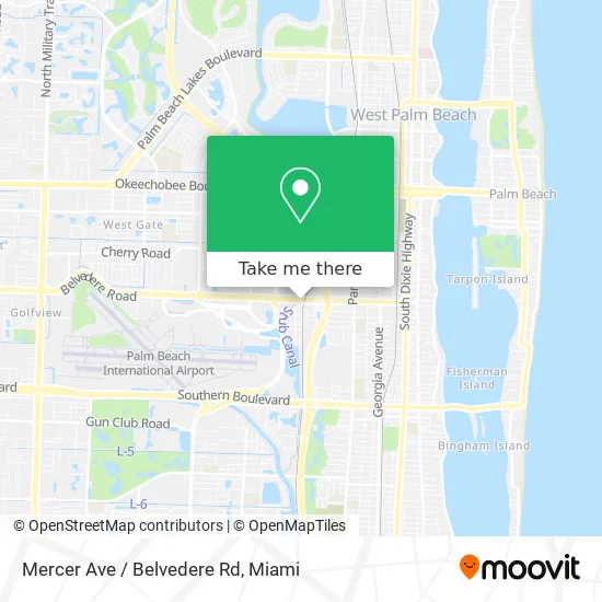 Mercer Ave / Belvedere Rd map