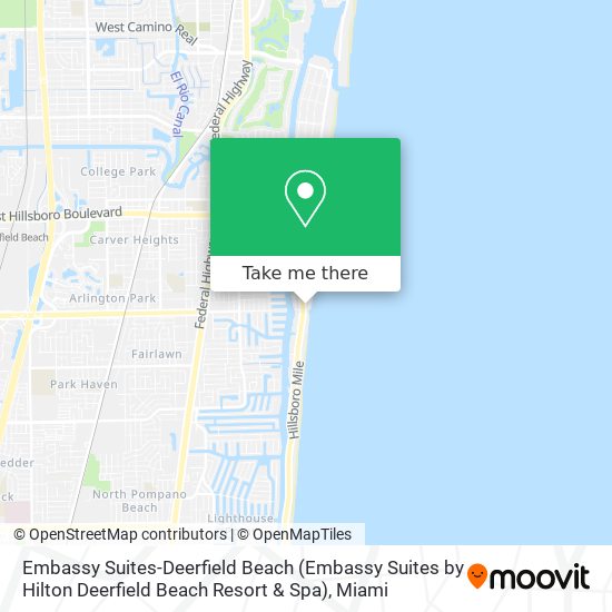 Mapa de Embassy Suites-Deerfield Beach (Embassy Suites by Hilton Deerfield Beach Resort & Spa)