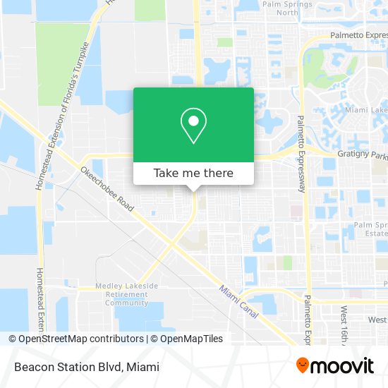 Mapa de Beacon Station Blvd