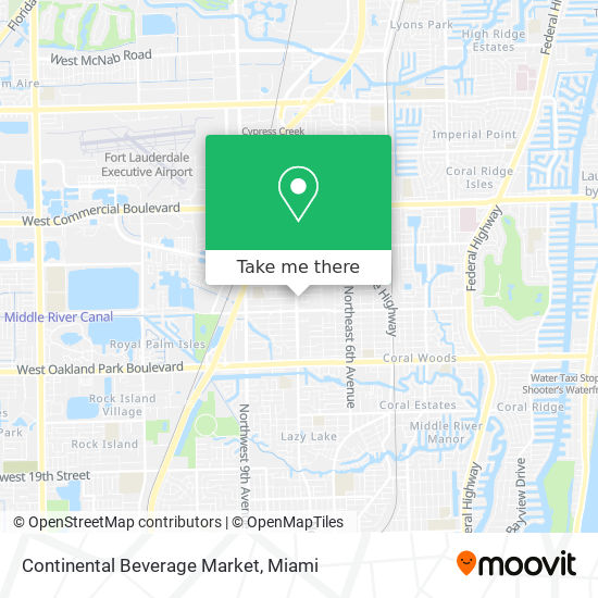 Mapa de Continental Beverage Market