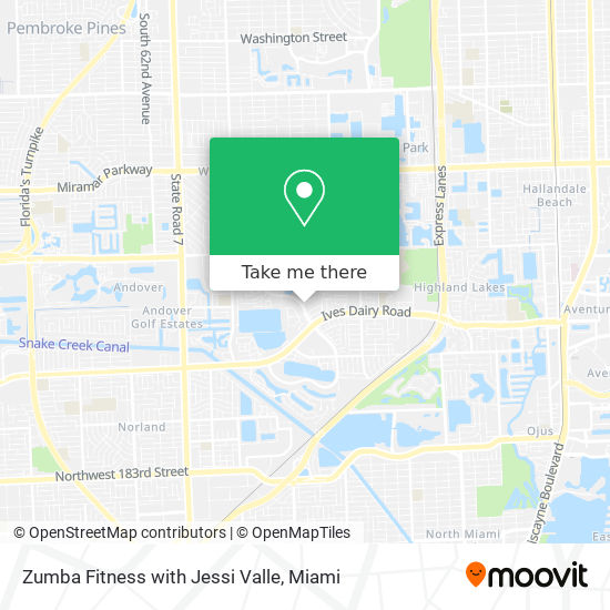 Zumba Fitness with Jessi Valle map