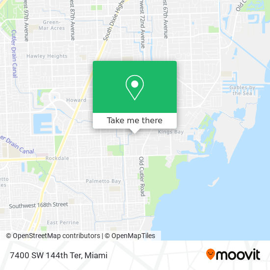 7400 SW 144th Ter map