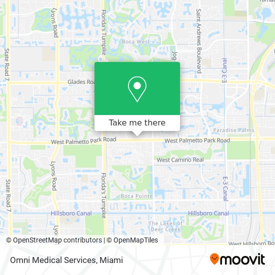 Mapa de Omni Medical Services
