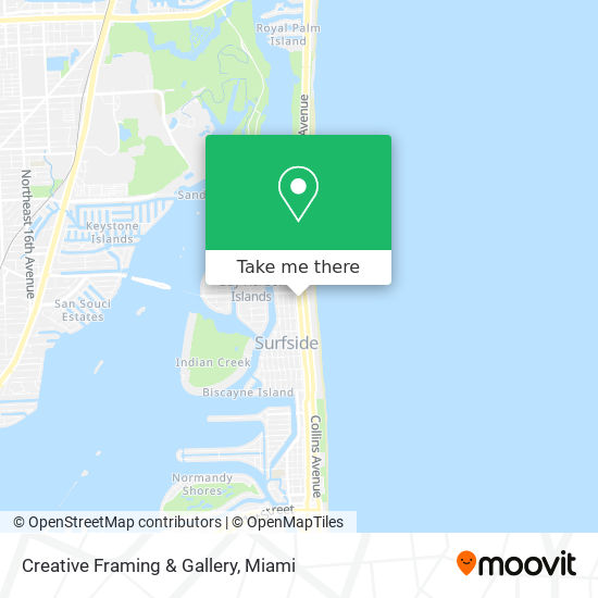 Creative Framing & Gallery map