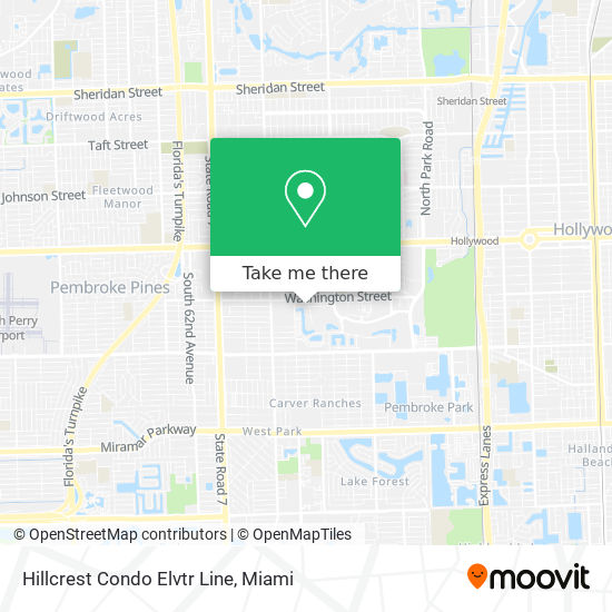 Mapa de Hillcrest Condo Elvtr Line