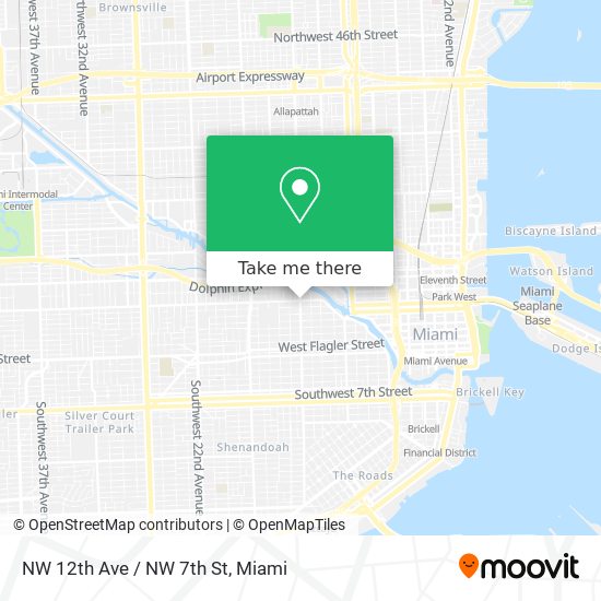 NW 12th Ave / NW 7th St map