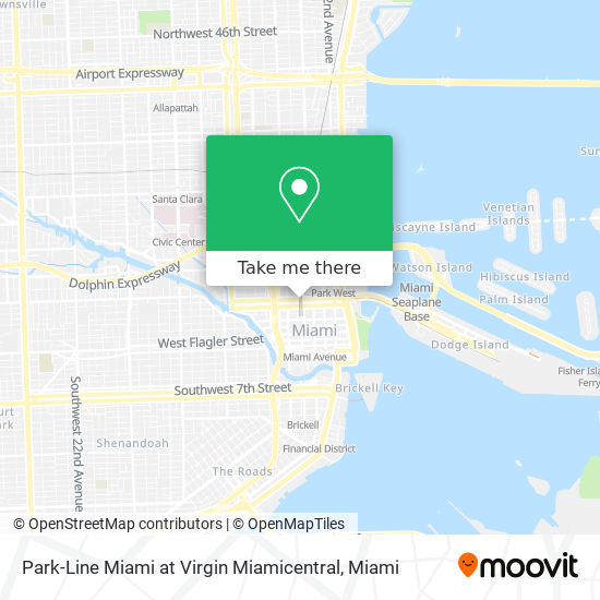 Mapa de Park-Line Miami at Virgin Miamicentral