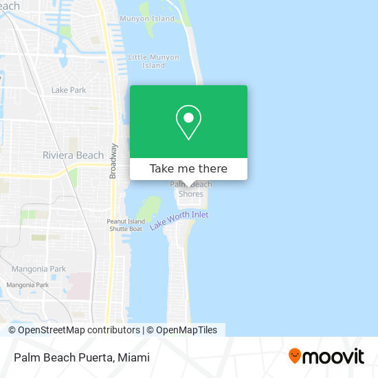 Palm Beach Puerta map