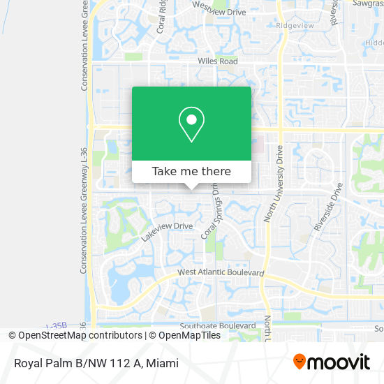 Royal Palm B/NW 112 A map