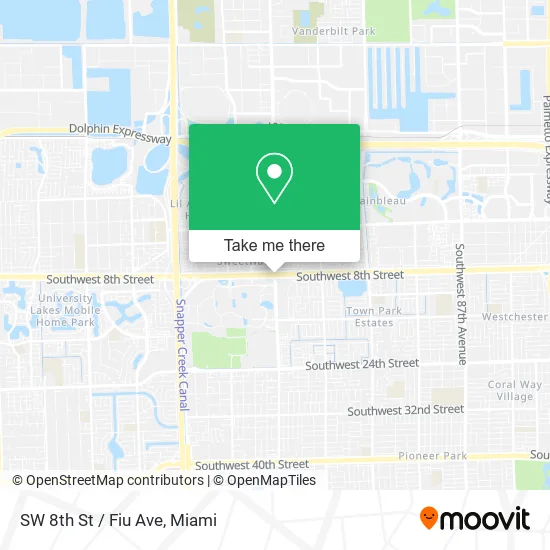 SW 8th St / Fiu Ave map