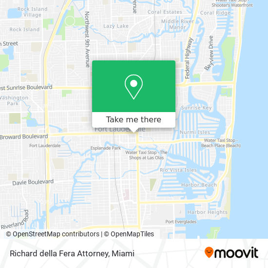 Richard della Fera Attorney map