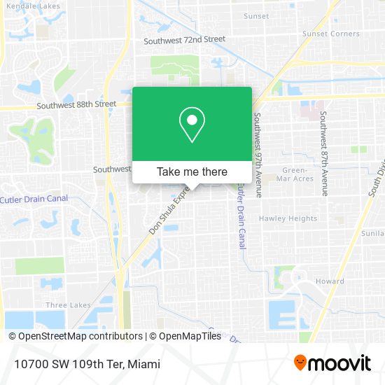 10700 SW 109th Ter map