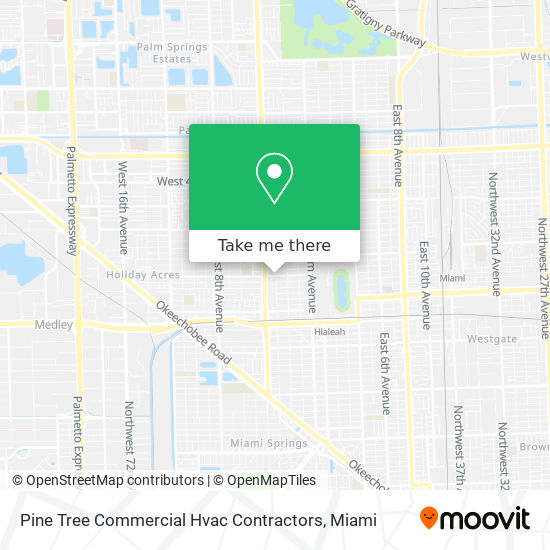 Mapa de Pine Tree Commercial Hvac Contractors
