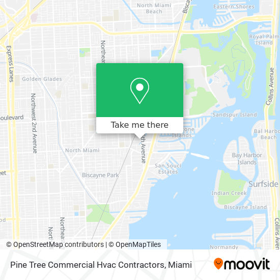 Mapa de Pine Tree Commercial Hvac Contractors