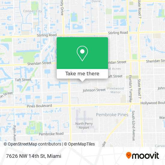 Mapa de 7626 NW 14th St