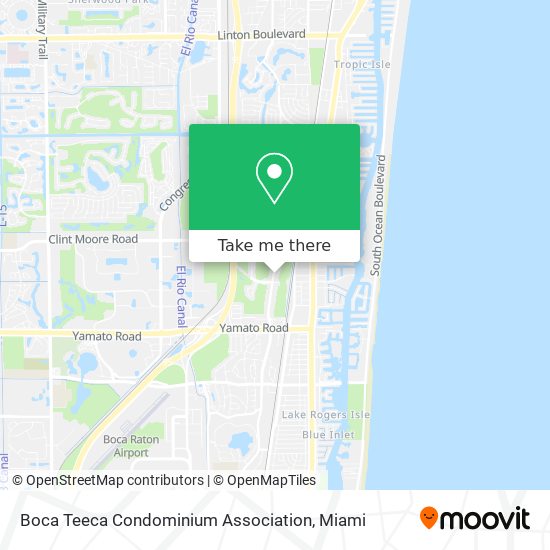 Mapa de Boca Teeca Condominium Association