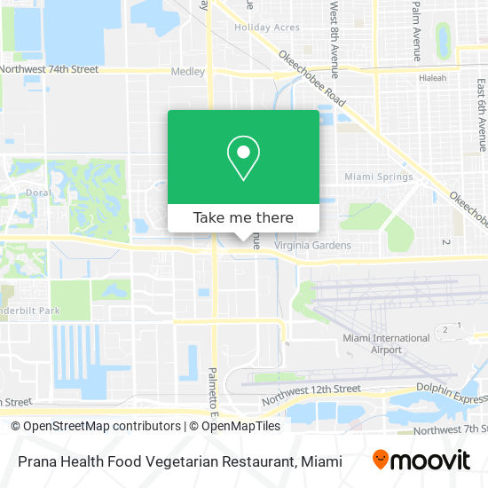 Mapa de Prana Health Food Vegetarian Restaurant