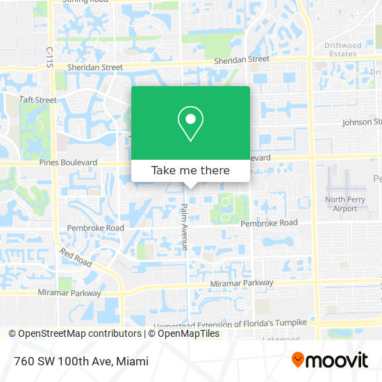 760 SW 100th Ave map