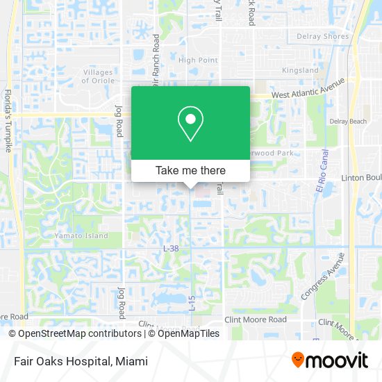 Fair Oaks Hospital map