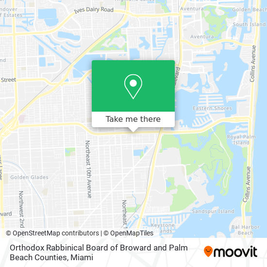 Mapa de Orthodox Rabbinical Board of Broward and Palm Beach Counties