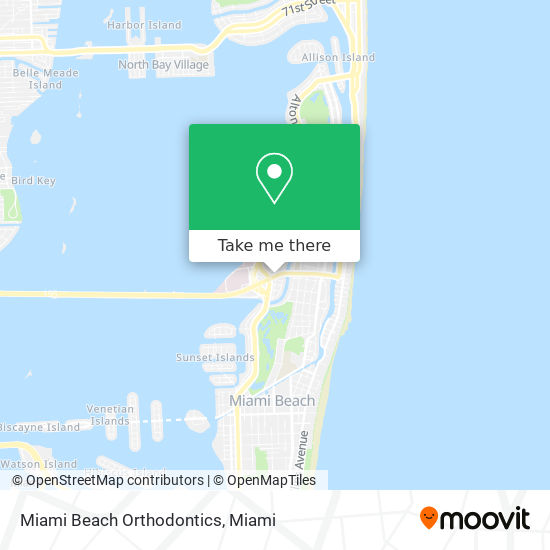 Mapa de Miami Beach Orthodontics