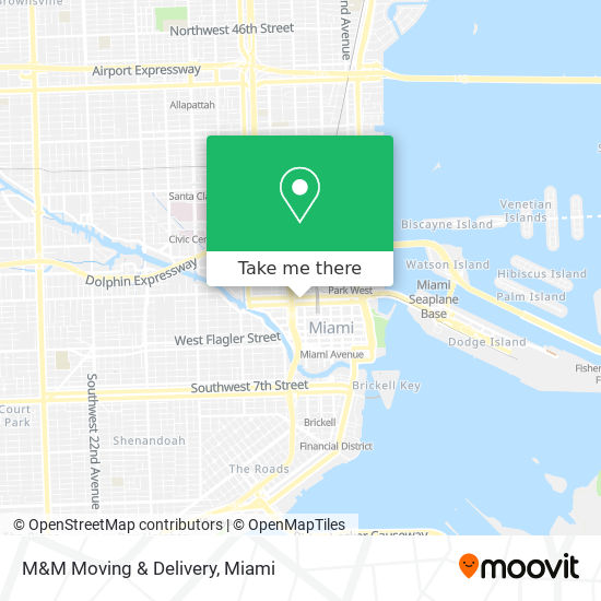 Mapa de M&M Moving & Delivery