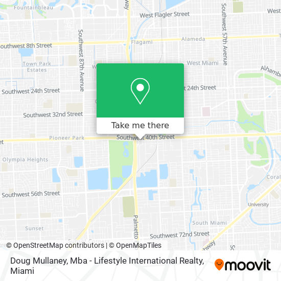 Mapa de Doug Mullaney, Mba - Lifestyle International Realty