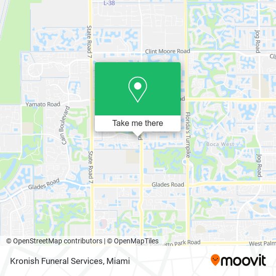Mapa de Kronish Funeral Services