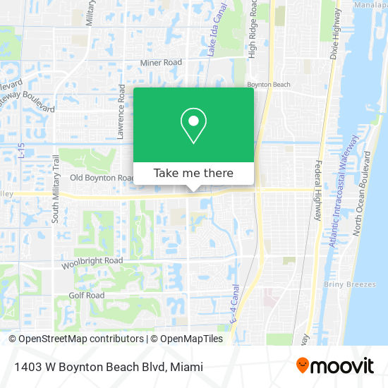 Mapa de 1403 W Boynton Beach Blvd