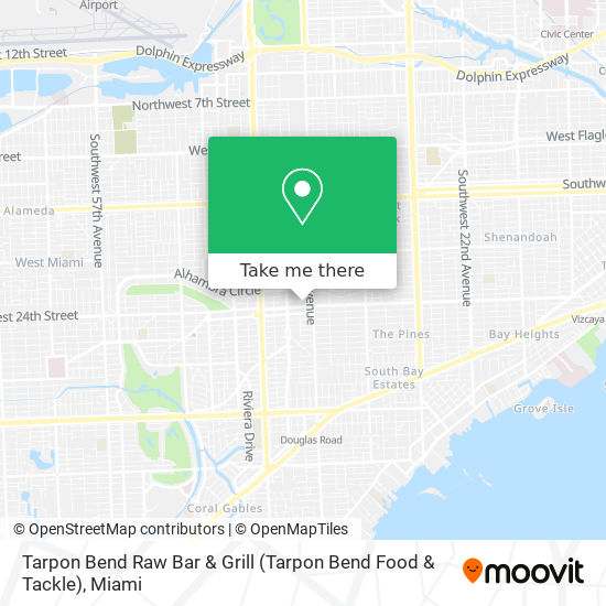 Mapa de Tarpon Bend Raw Bar & Grill (Tarpon Bend Food & Tackle)