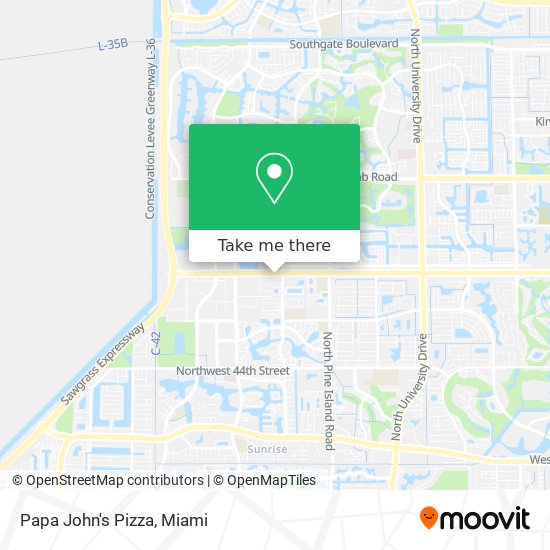 Mapa de Papa John's Pizza