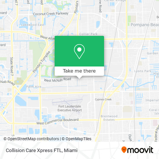 Collision Care Xpress FTL map