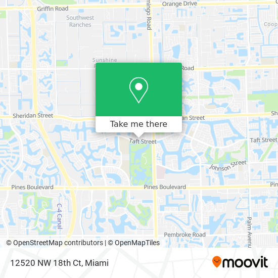 Mapa de 12520 NW 18th Ct