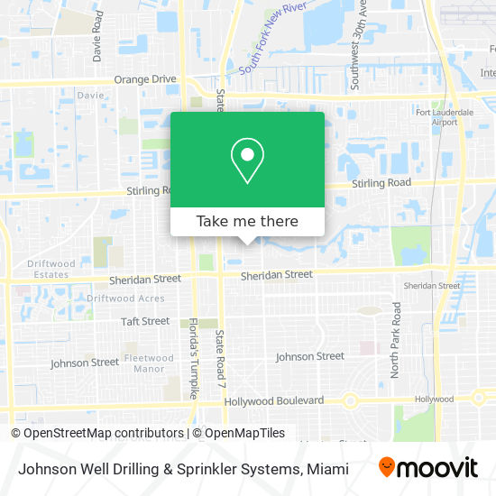 Johnson Well Drilling & Sprinkler Systems map