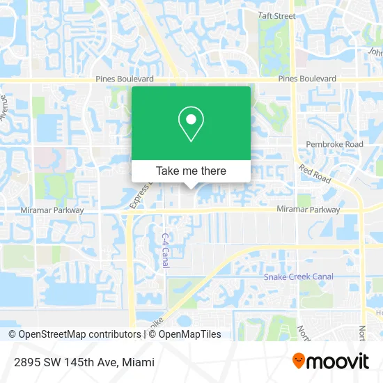 2895 SW 145th Ave map