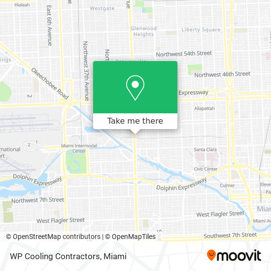 WP Cooling Contractors map