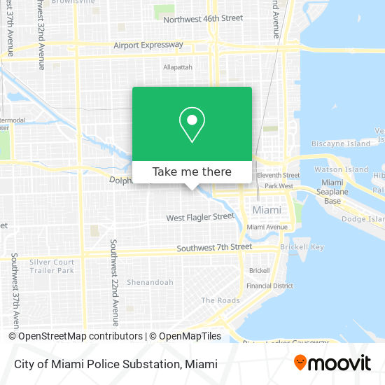 City of Miami Police Substation map