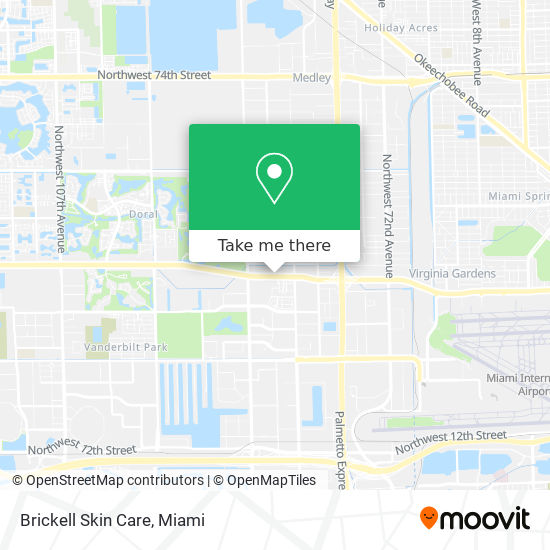 Mapa de Brickell Skin Care