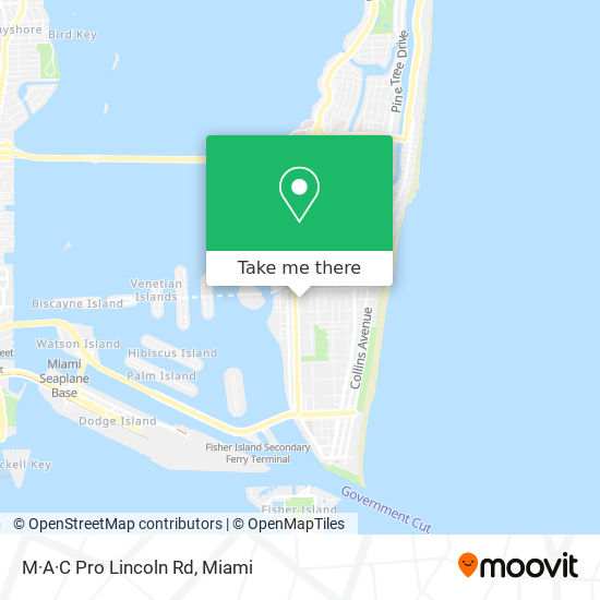 Mapa de M·A·C Pro Lincoln Rd