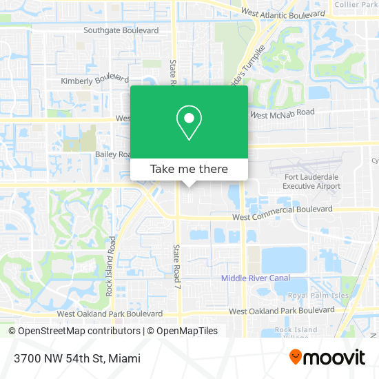 3700 NW 54th St map