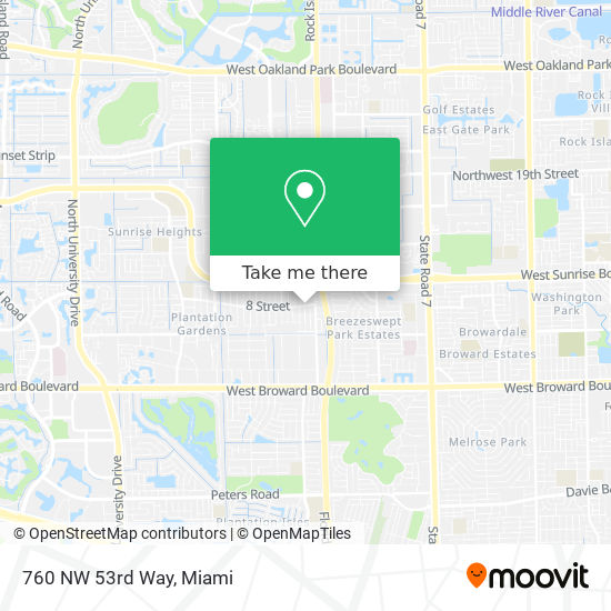 760 NW 53rd Way map