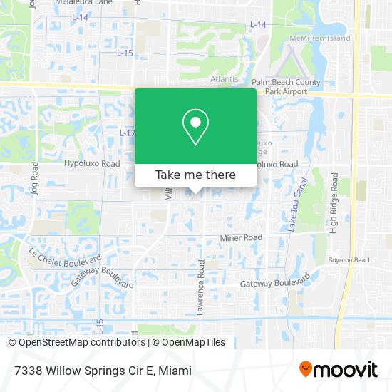 Mapa de 7338 Willow Springs Cir E