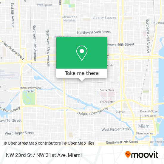 NW 23rd St / NW 21st Ave map