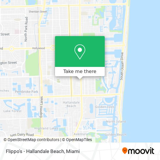 Flippo's - Hallandale Beach map