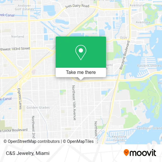 C&S Jewelry map