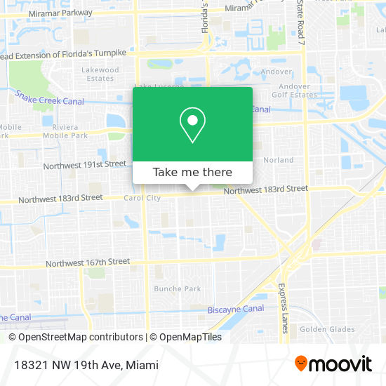 18321 NW 19th Ave map