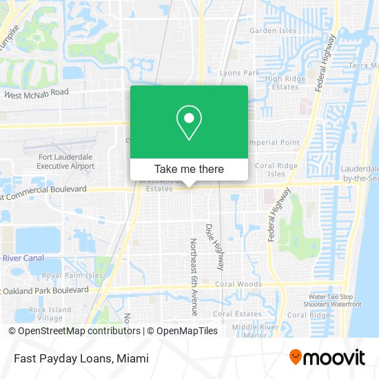 Fast Payday Loans map