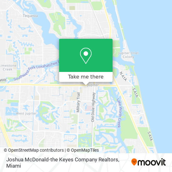 Joshua McDonald-the Keyes Company Realtors map