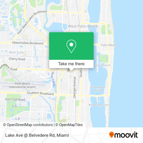 Mapa de Lake Ave @ Belvedere Rd